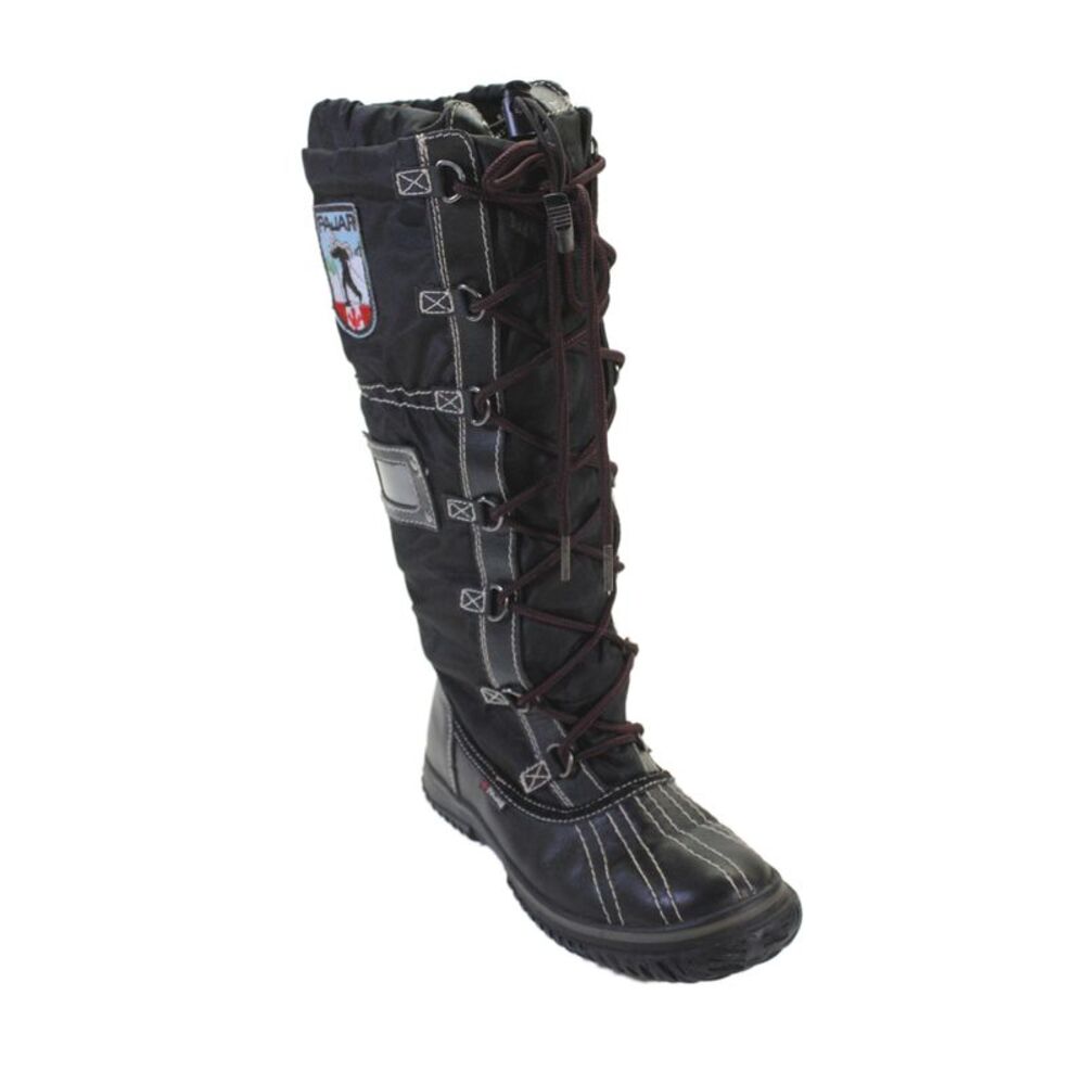 Pajar Womens Lace Up Knee High Waterproof Snow Boots Black Size 6